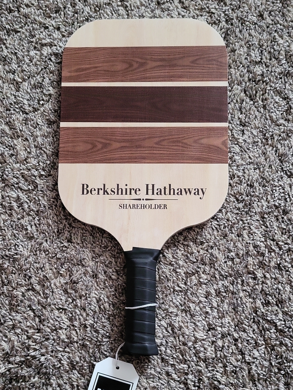 Berkshire Hathaway Shareholder Paddle - Natural & Brown